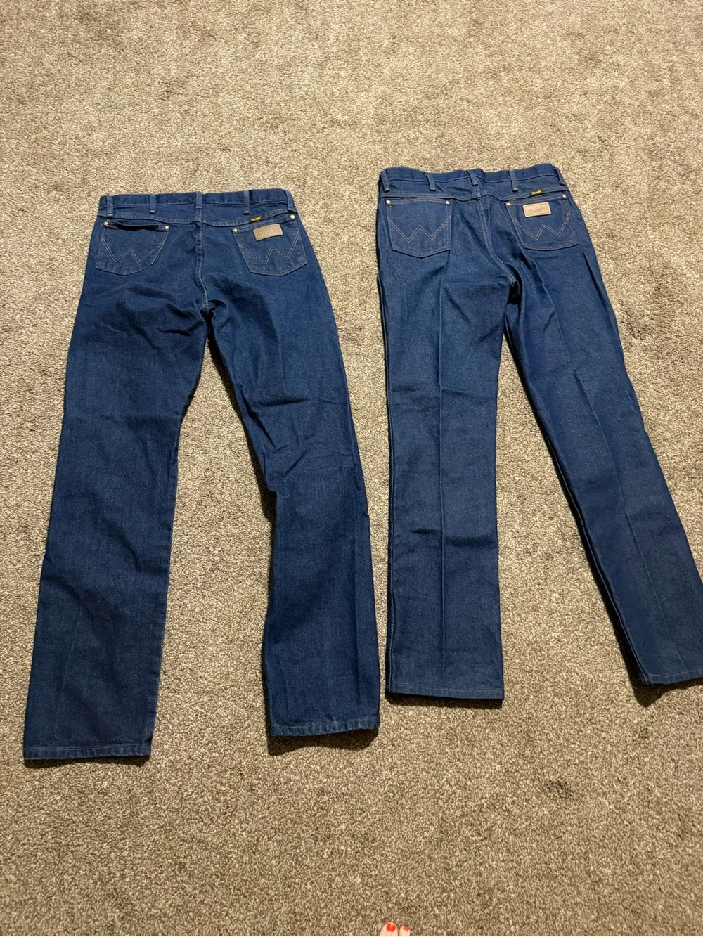 Men’s Wrangler Dark Blue Boot Cut Jeans